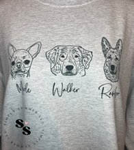 Load image into Gallery viewer, Custom Dog Mom Crew Neck Sweatshirt
