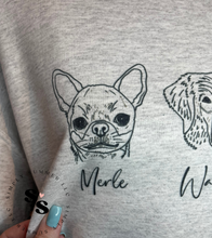 Load image into Gallery viewer, Custom Dog Mom Crew Neck Sweatshirt
