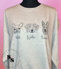 Load image into Gallery viewer, Custom Dog Mom Crew Neck Sweatshirt
