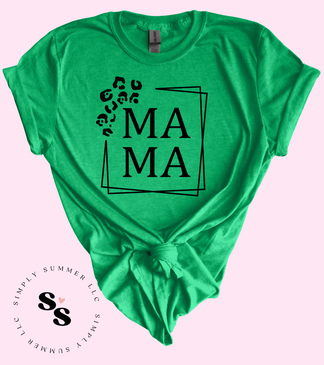 Mama Leopard Box T-Shirt